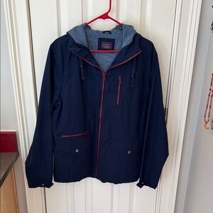 UNTUCKit Blue Hoodie Jacket